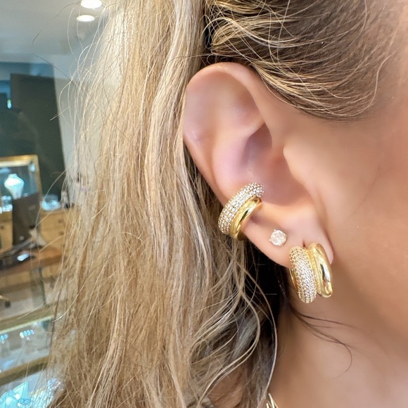 chicopick Jewelry - Pave moon cuff